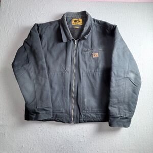 Wells Lamont Chore Coat 2XL Black Work Barn Farm Outdoor Lined Fleece Jacket